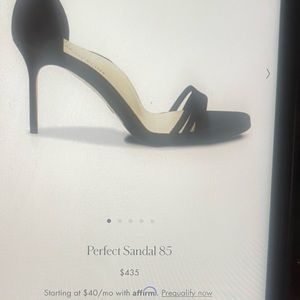 Brand new black suede heel sandal not worn size 41